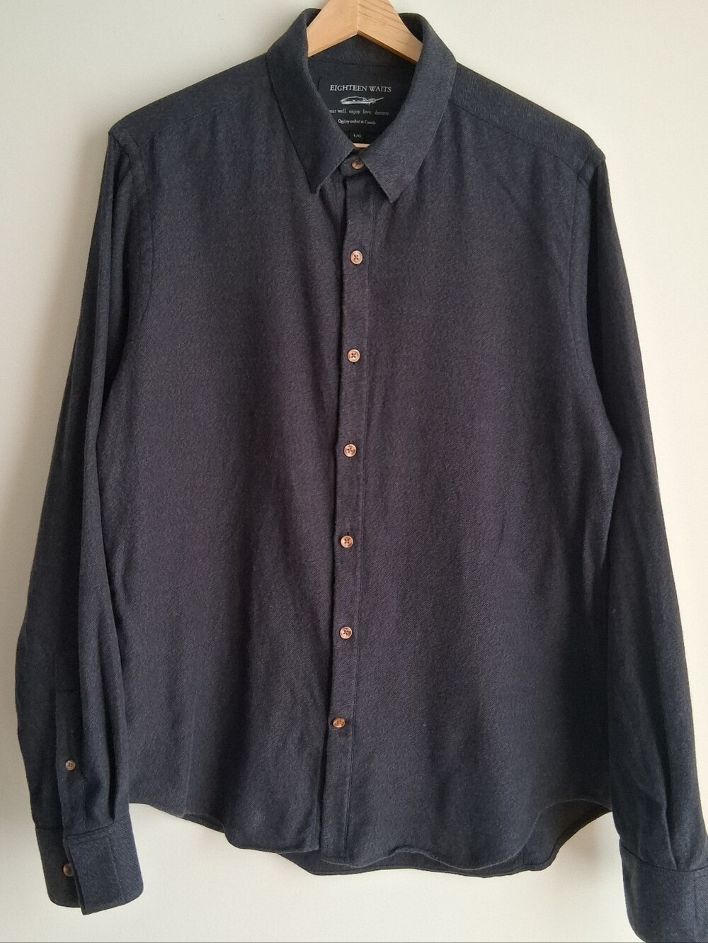 Eighteen Waits 18 Waits Flannel Shirt Large VGUC Almost Like New